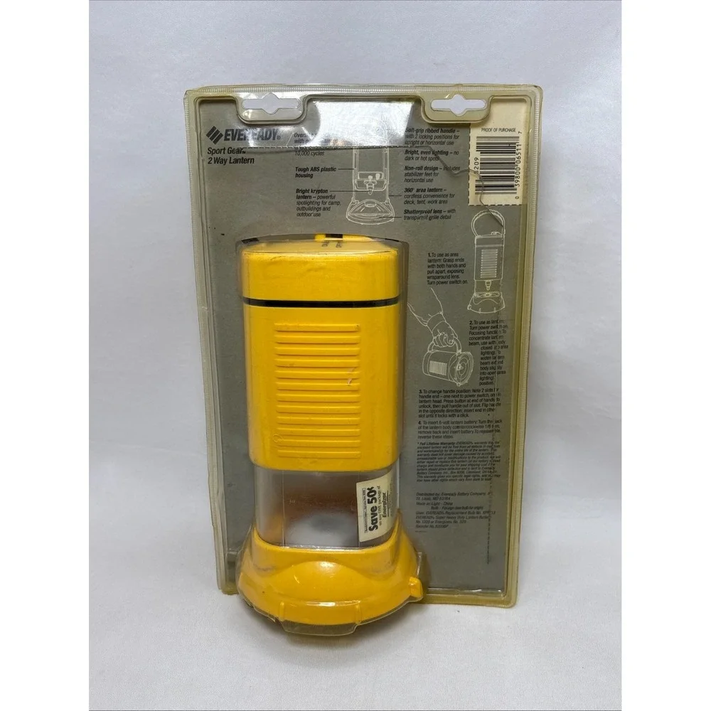 Eveready Sport Gear‎ 2 Way Lantern Factory Sealed Vintage 1994 360 Light Camping